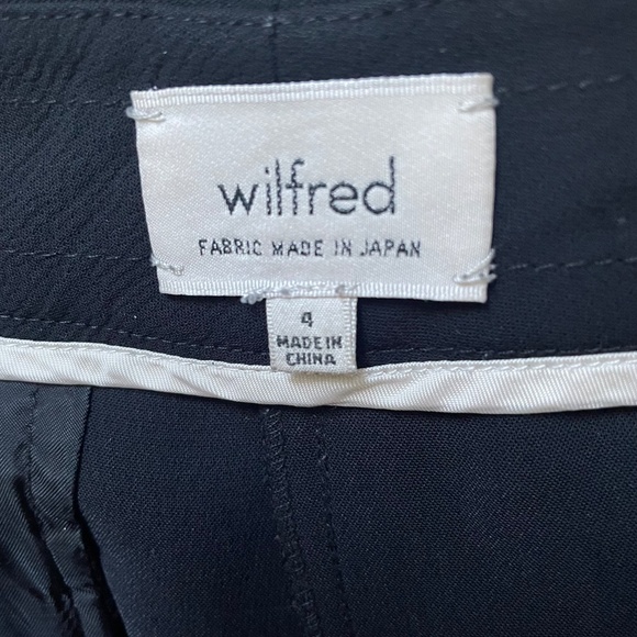 Wilfred Aritzia Allant Cuffed Trouser work Pants, black size 4 - Picture 5 of 10